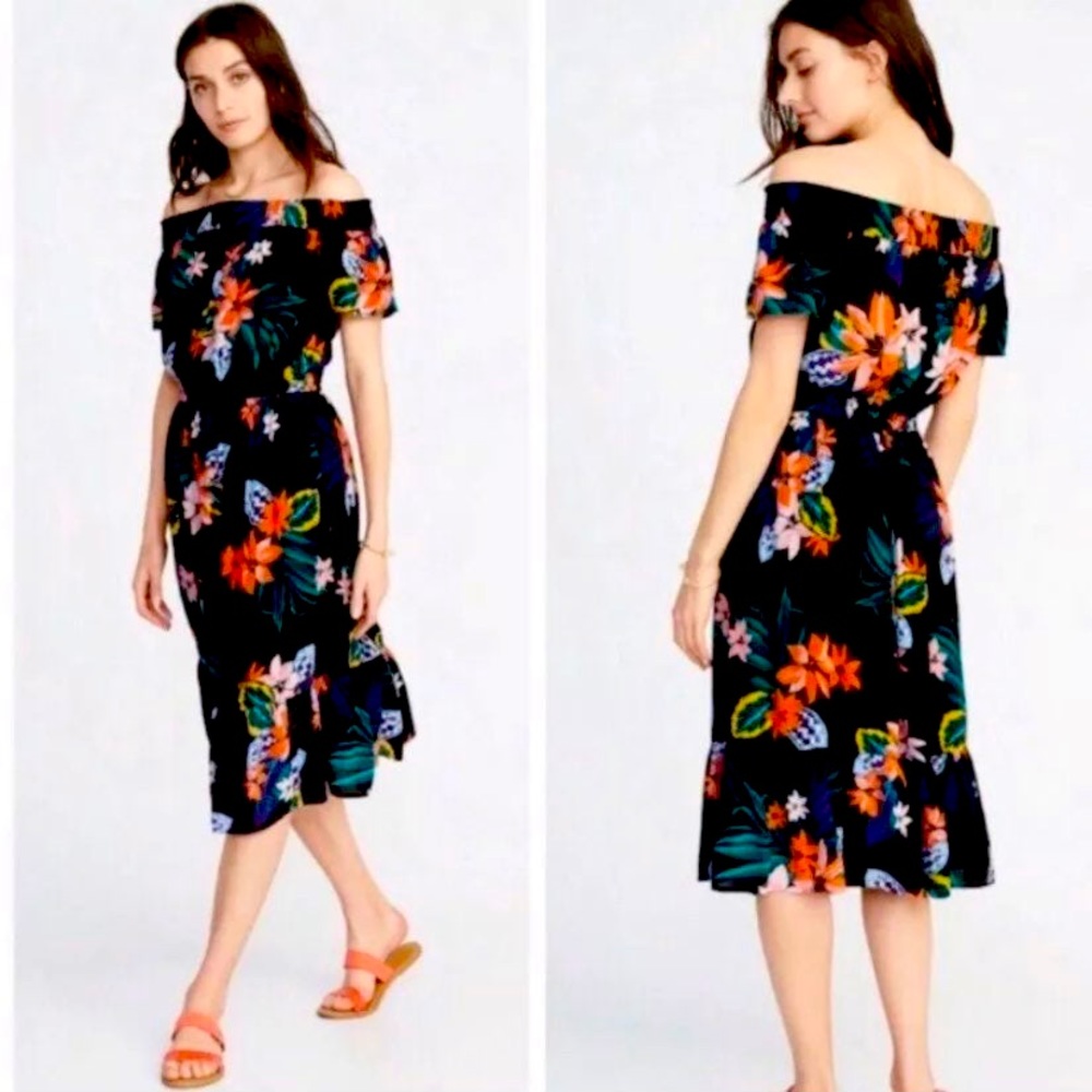 Old navy floral off shoulder dress